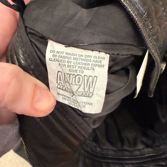 Vakko Straight Leg Leather Pants - Picture 14 of 14